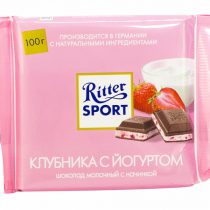 Шоколад RITTER клубн/йогурт 100г, шт