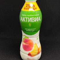 Йогурт питьевой Активиа персик БЗМЖ 870г