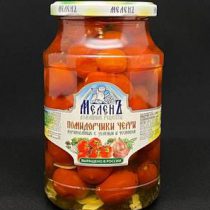 Помидорчики Черри марин с зел и чесноком Меленъ 900мл ст/б, шт