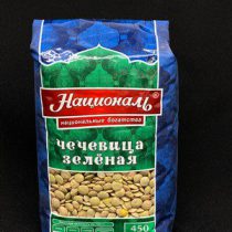 Чечевица зеленая в/с "Националь" 450 гр (6), шт.