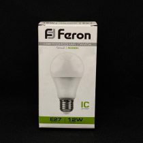 Светодиодная лампа - шар FERON E27 12W 4000K белый, шт.