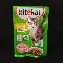 Корм влажный Kitekat для кошек аппетитная курочка в соусе 85 гр, шт