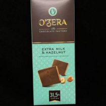 Шоколад OZera Extra milk & Hazelnut молочный 90 гр, шт.