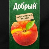 Сок Добрый Персик-Яблоко 2л (6),шт