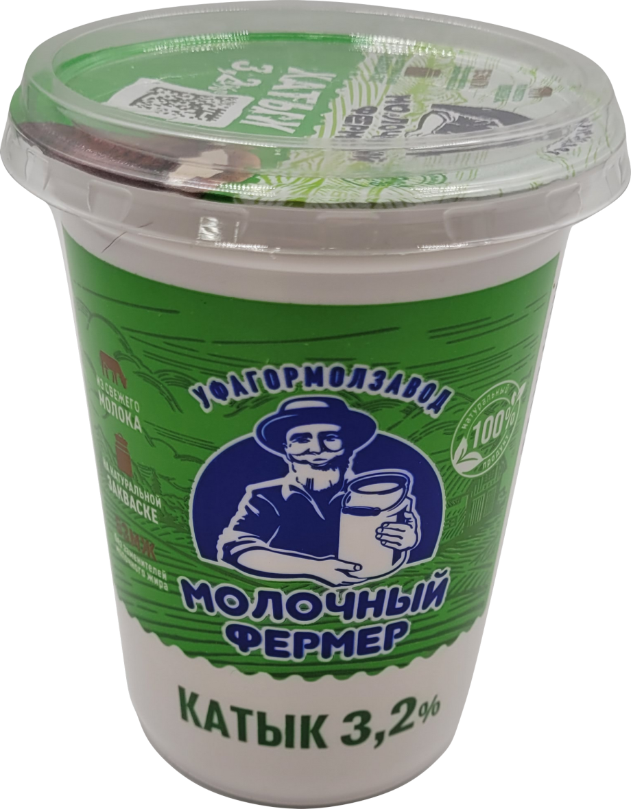 Катык Молочный Фермер “Любимый” 3,2% стакан 450 гр, шт. (М)