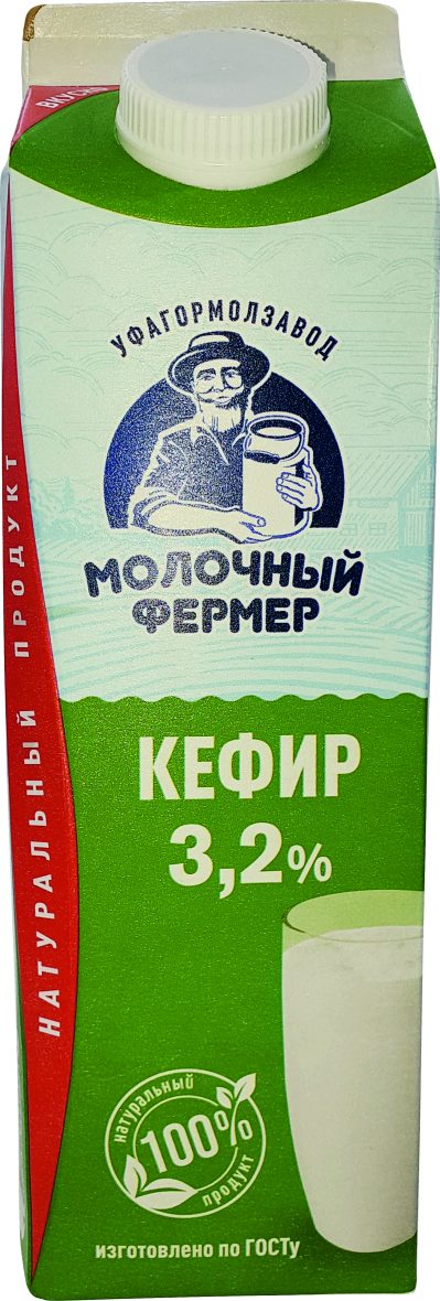 Кефир Молочный Фермер 3,2% пюрпак 950 гр, шт. (М)