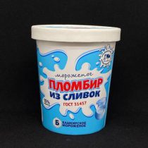Мороженое пломбир ванил. в картоннном стакане мдж 15% 400 гр, шт. (М)