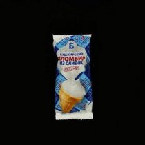 Мороженое пломбир ванильный в вафельном стаканчике, 15%*65гр, шт (М)