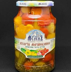 Ассорти марин. (патис, огурцы, черри) Меленъ 950мл ст/б, шт