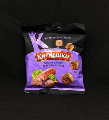 Сухарики Кириешки ржаные Салями, 40 гр, шт