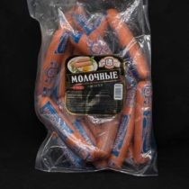 Сосиски Молочные 1 сорт ГОСТ (СМК) ср вес 1,2, кг