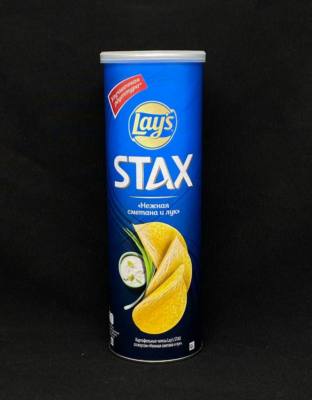 Чипсы LAY’S Стакс Сметана Лук 140 гр, шт