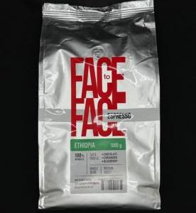 Кофе FACE TO FACE ETHIOPIA зернах м/у 1 кг., шт.