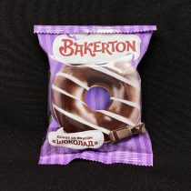 Донат глазированный "Шоколад" со вкусом шоколада, 55 гр, шт.