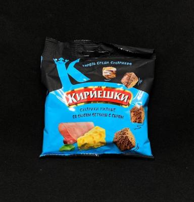 Сухарики Кириешки ржаные Ветчина и сыр, 40 гр, шт