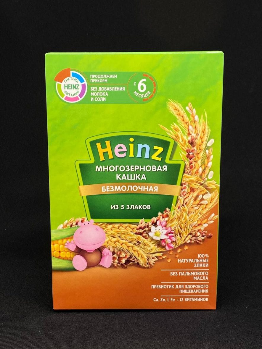 Каша безмолочная, многозерновая 5 злаков, Хайнц, 180 гр., шт.