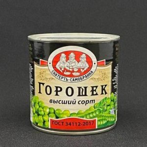 Горошек зеленый ж/б Скат.Самобранка, 425 гр, шт.(12)