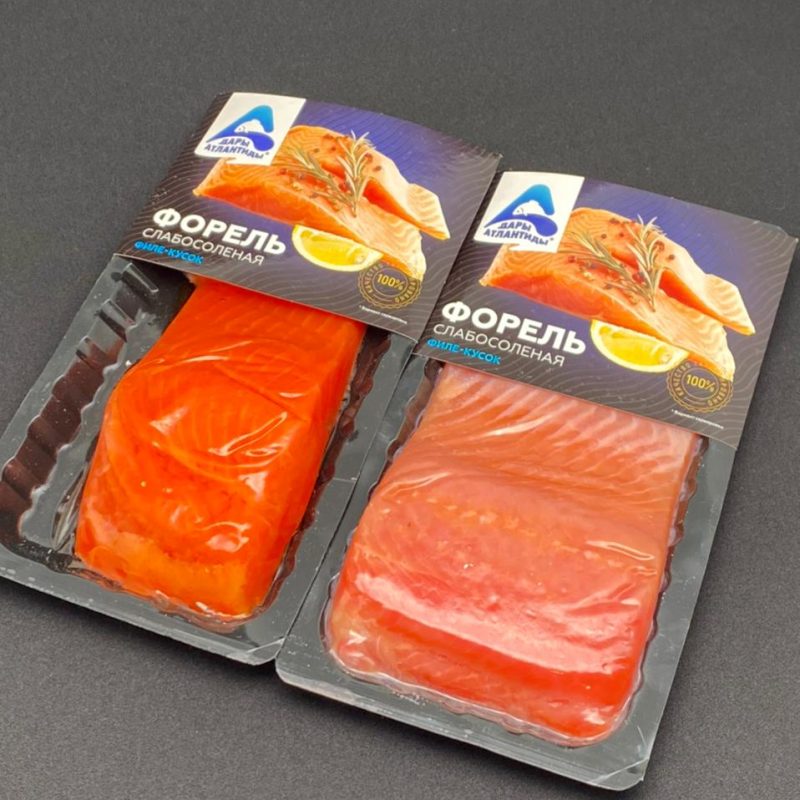 Форель Филе-кусок с/с  "Дары Атлантиды" 150 гр., цена за шт.