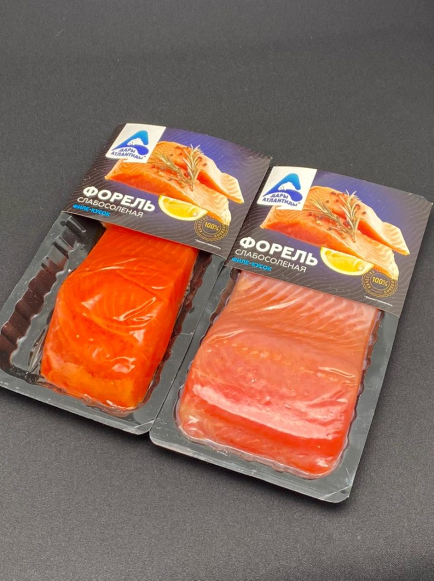 Форель Филе-кусок с/с  «Дары Атлантиды» 150 гр., цена за шт.