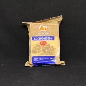 Сыр Костромской Юговской 45% 200 гр., шт. (М)