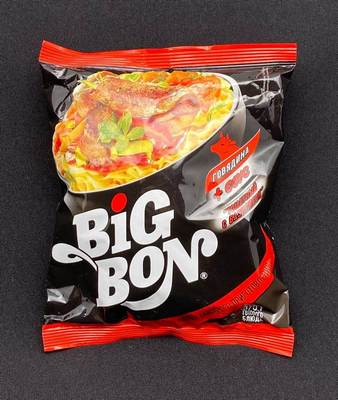 Лапша Б/П говядина томатный с базиликом Big Bon 75г, шт