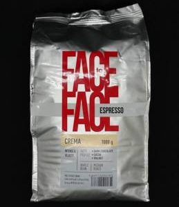 Кофе FACE TO FACE CREMA в зернах м/у 1 кг., шт.