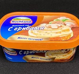 Сыр плавленый Хохланд с грибами, ванночка 400 гр, шт. (М)