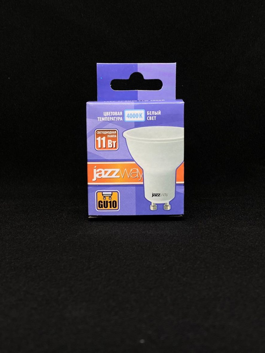 Лампа Светодиодная Jazzway, 11W, GU10 4000 K, белый свет, шт.