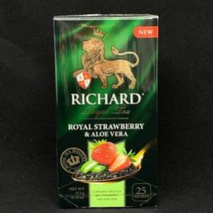 Чай Ричард Роял STRAWBERRY & ALOE VERA (зеленый)(Сашет) 25 пак (12), шт.
