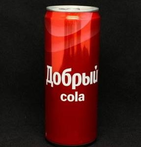 Напиток Добрый безалк с/газ Кола 0,33л/24 ж/б. шт (М)