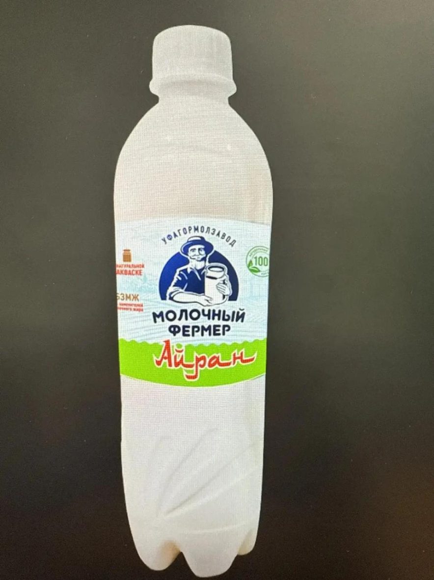 Айран «Молочный фермер» ПЭТ 500г , шт (М)