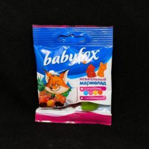 Мармелад Babyfox (с витаминами) ассорти 30 гр, шт.