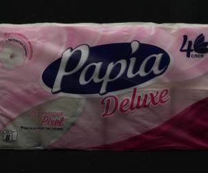 Туалетная бумага PAPIA Deluxe 4 сл 8 рул, уп